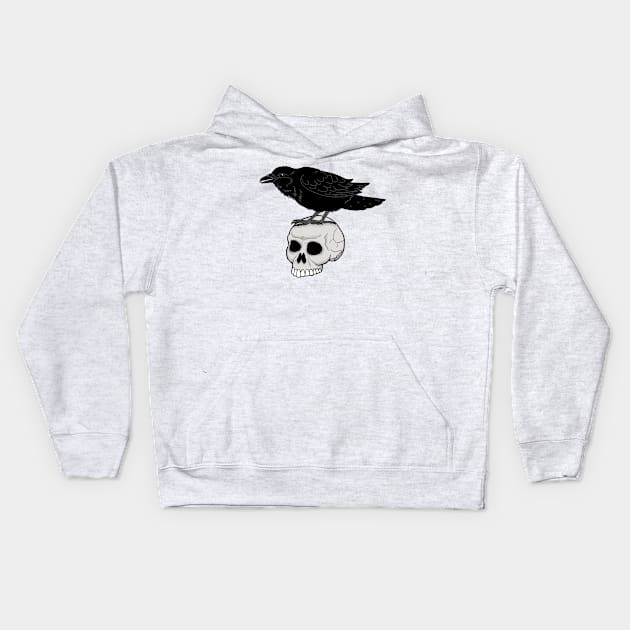 Raven Kids Hoodie by HonuHoney